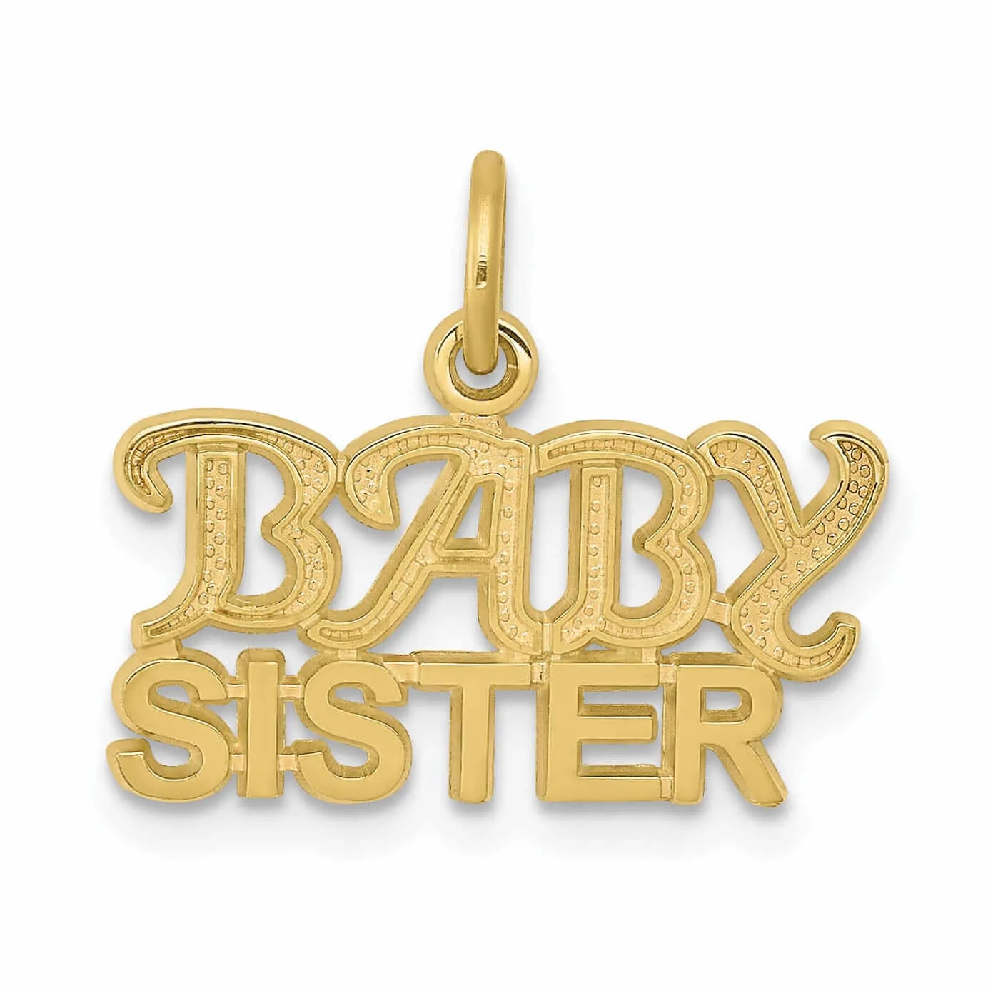 10k Yellow Gold Polished Baby Sister Pendant