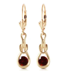 1.3 Carat 14K Solid Yellow Gold Elysian Garnet Earrings