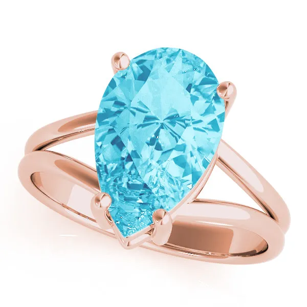14K Pear Shape Ring