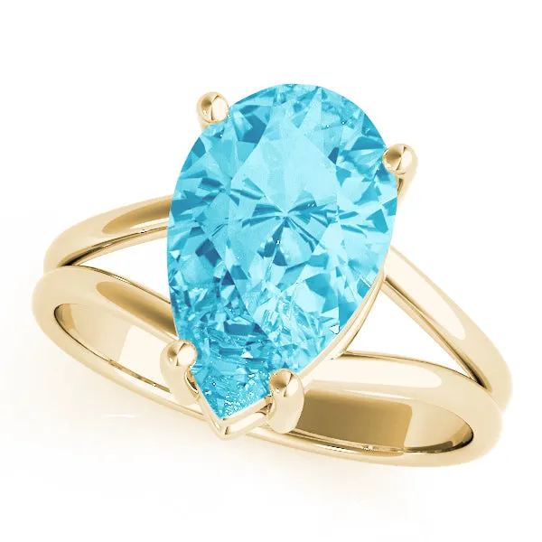 14K Pear Shape Ring