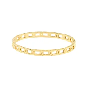 14K Yellow Gold Link Bangle