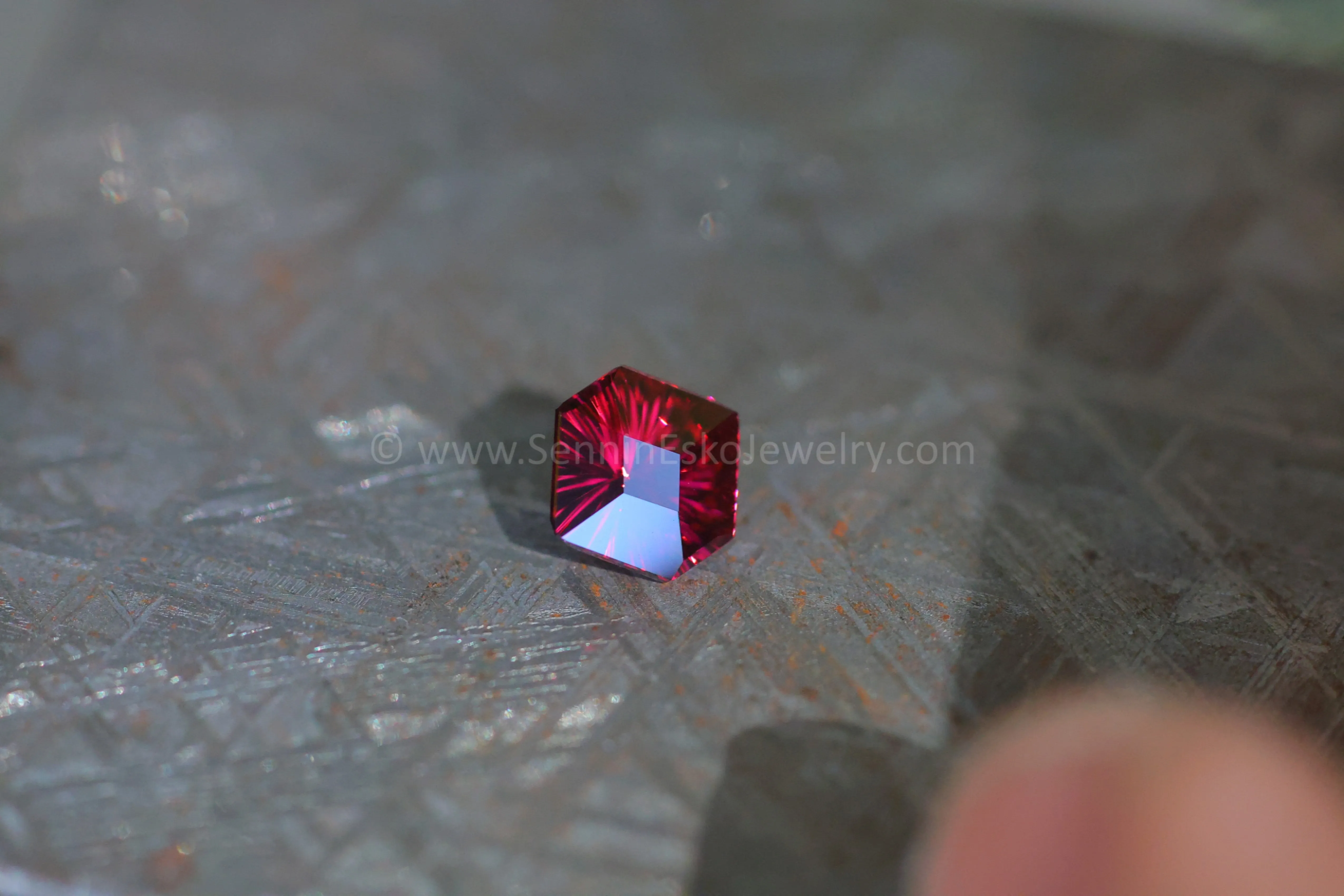 1.63ct Pomegranate Garnet Hexagon - 7.5x8.2mm