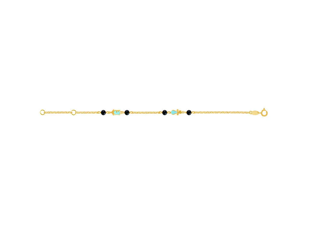 18K Gold Bracelet It's a Boy!! Nazariya <br> Baby Love Collection