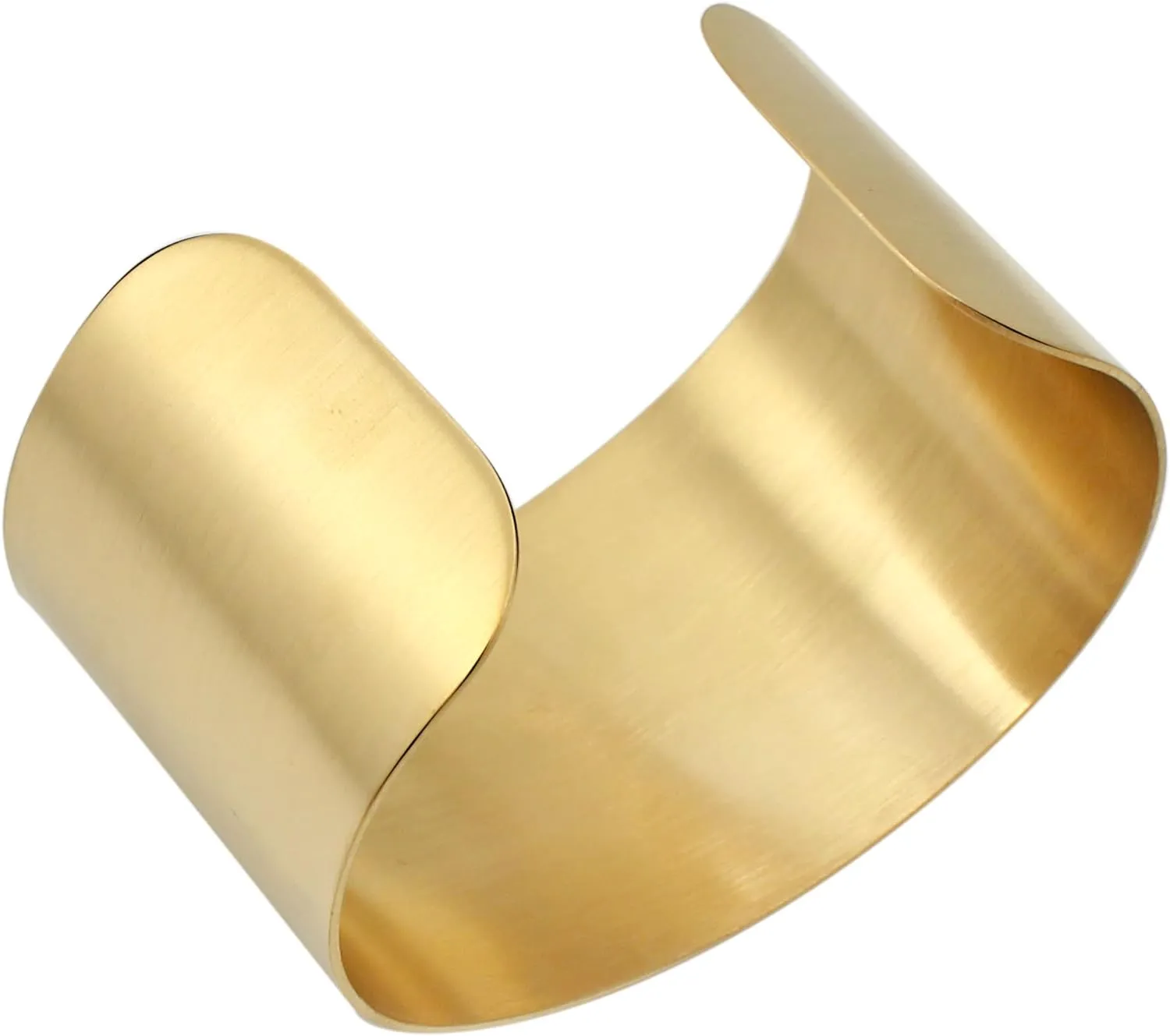 18K Matte Gold Cuff Bangle