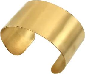 18K Matte Gold Cuff Bangle
