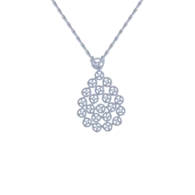 18KT (750) White Gold And Solitaire Pendant For Women
