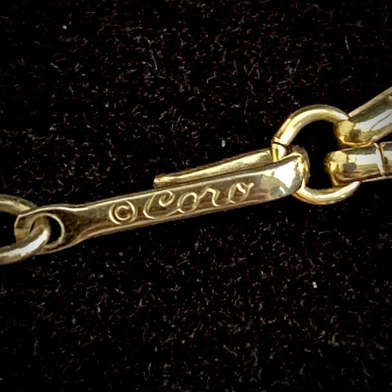 1950s Coro Light Gold Necklace