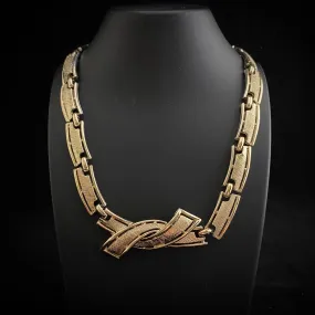 1950s Coro Light Gold Necklace