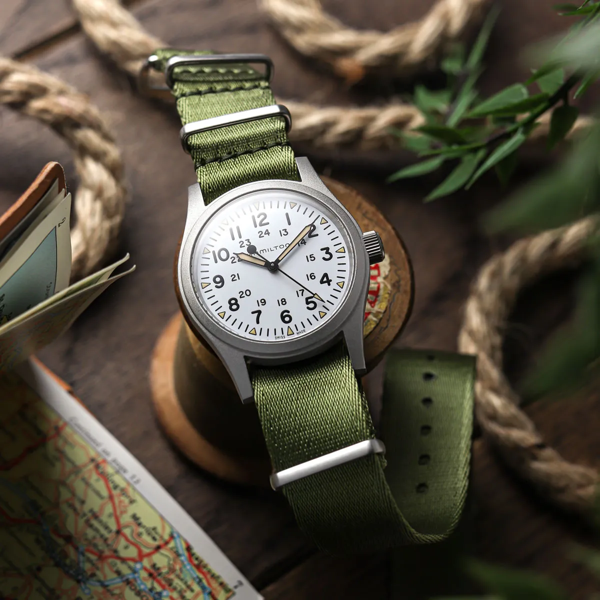 1973 British Military Watch Strap: ARMOURED - Black, Satin