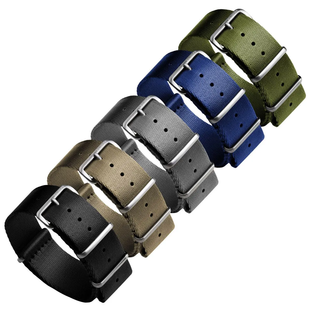 1973 British Military Watch Strap: ARMOURED - Black, Satin
