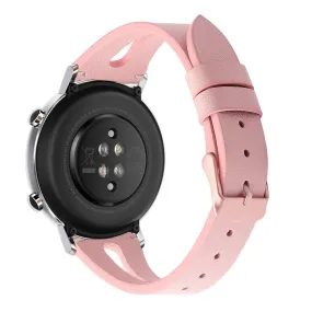 20mm Universal simple genuine leather watch strap - Pink