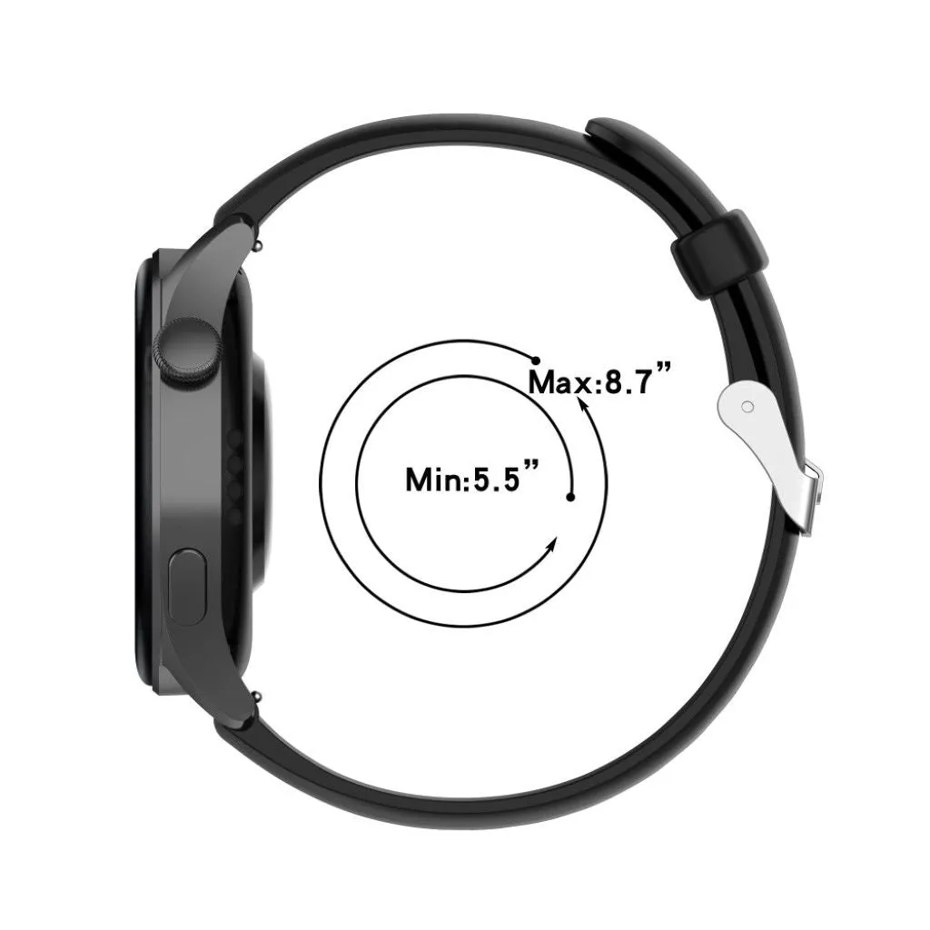 22mm sporty silicone watch strap for Huawei watch - Lime