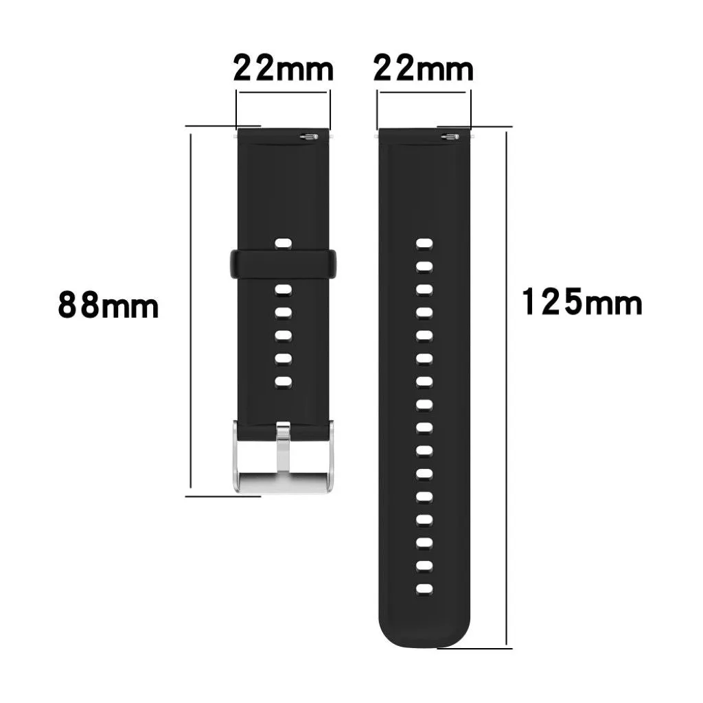 22mm sporty silicone watch strap for Huawei watch - Lime