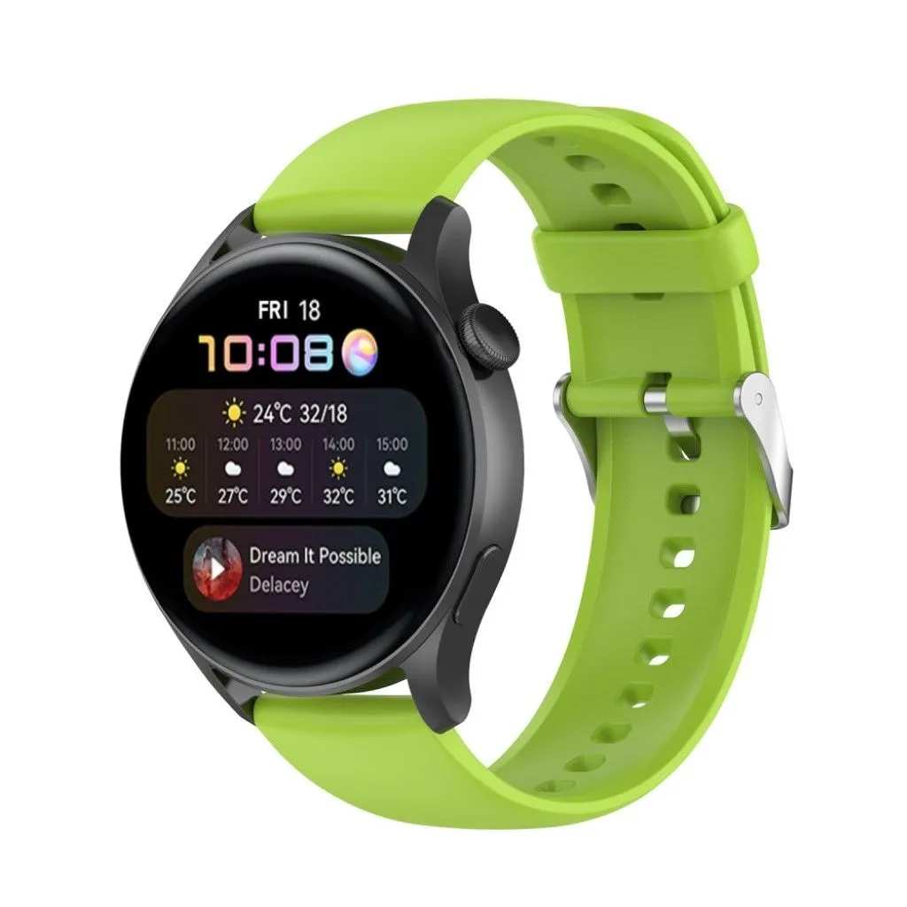 22mm sporty silicone watch strap for Huawei watch - Lime