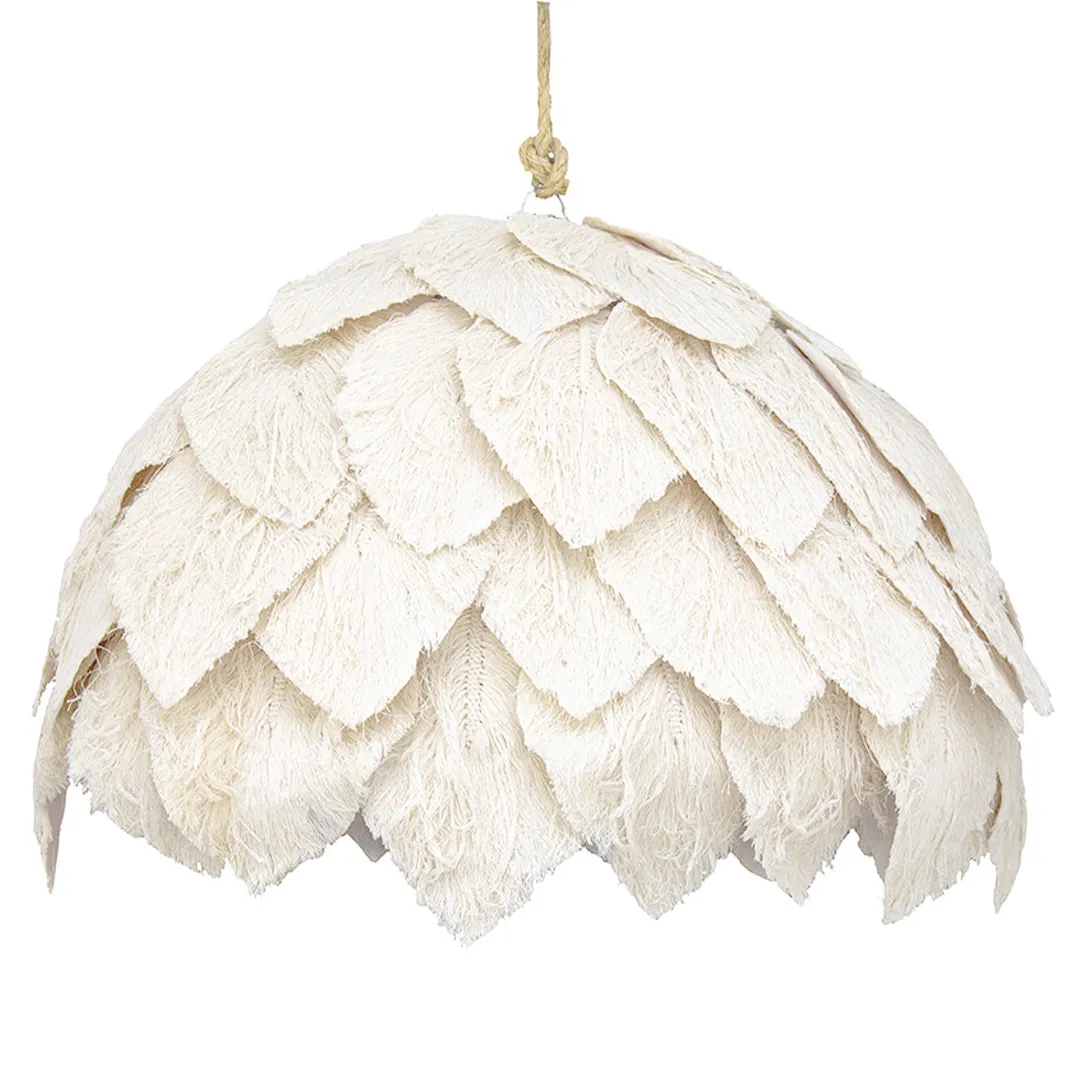 'Ainsley' Cotton Short Leaf Pendant