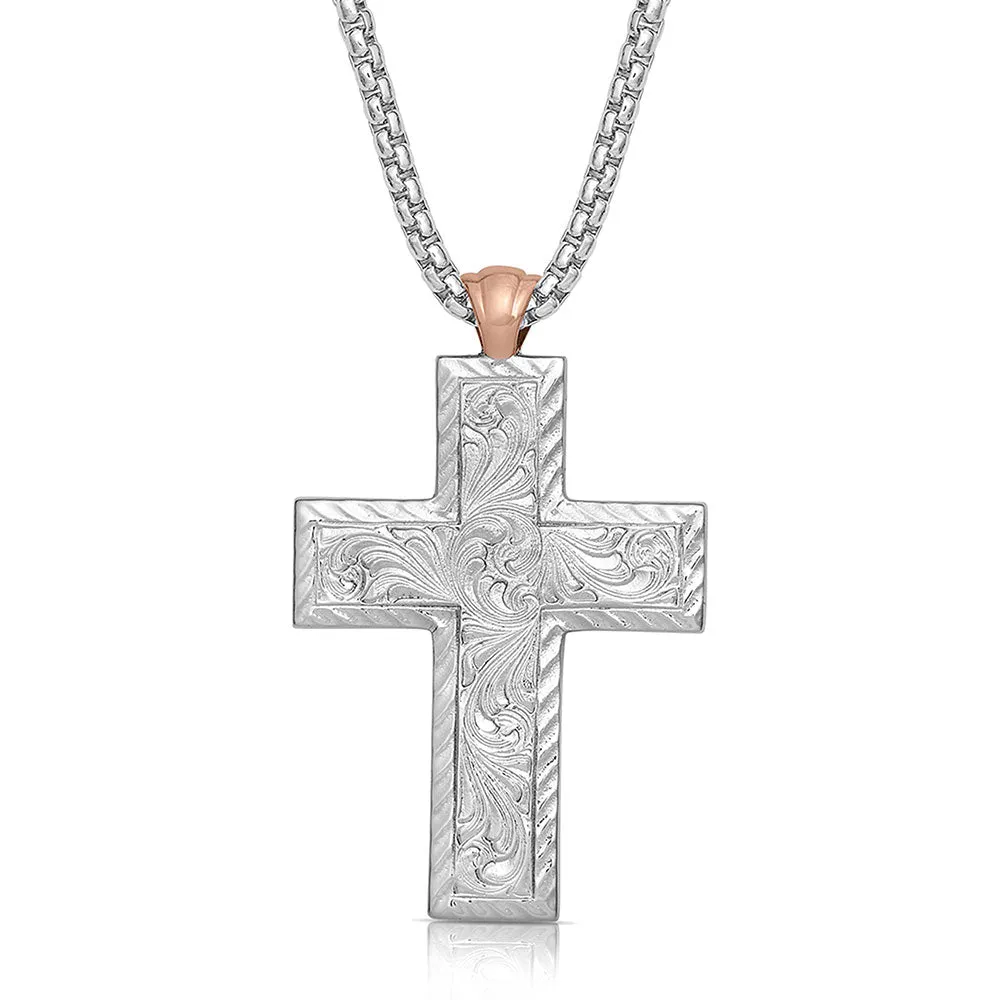 American Legends Mosaic Cross Necklace