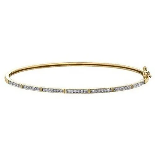 Angled Ladies Diamonds Bangle .25ct