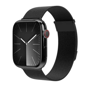 Apple Watch (38/40/SE/41/42mm) Vonmählen Milanese Loop 2 Rustfri Stål Rem - Sort