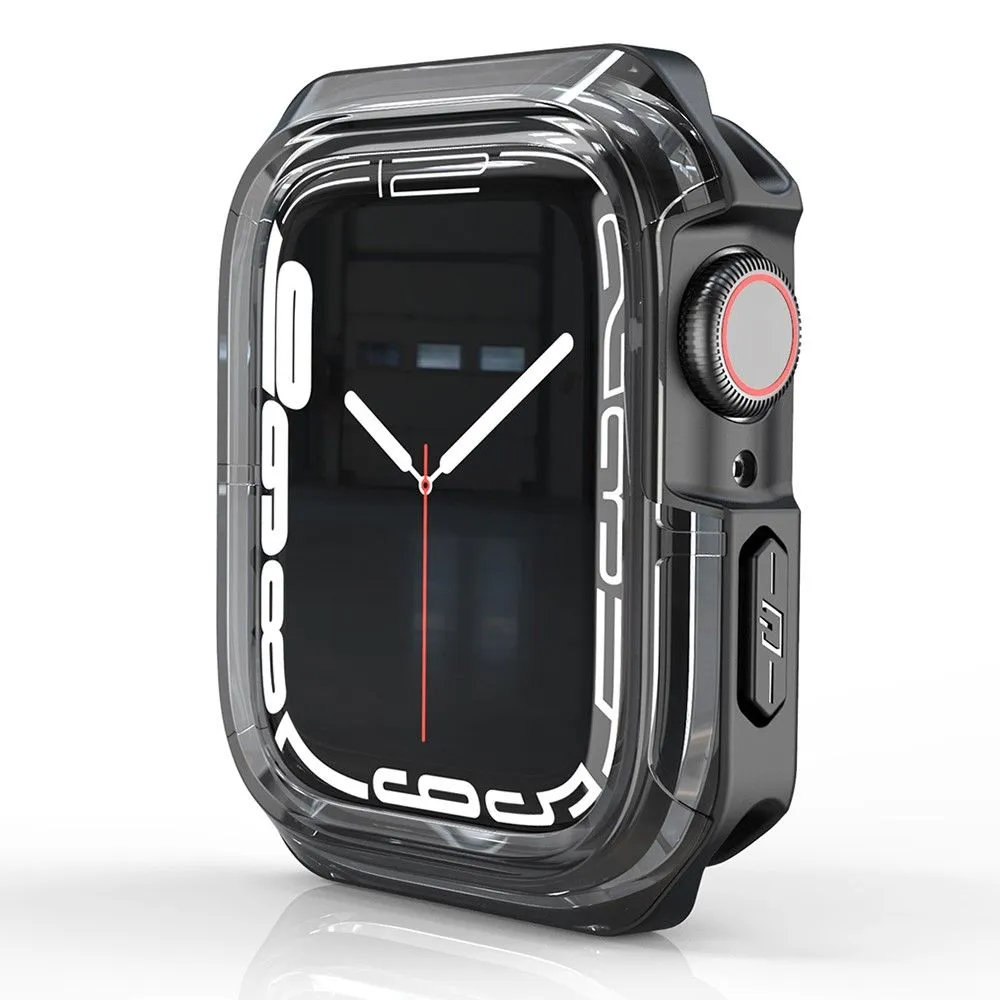 Apple Watch 40mm transparent dual color TPU cover - Transparent Black / Black