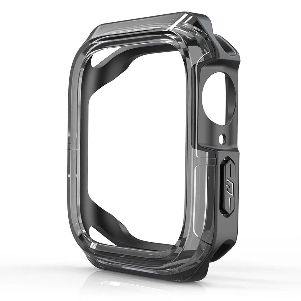 Apple Watch 40mm transparent dual color TPU cover - Transparent Black / Black