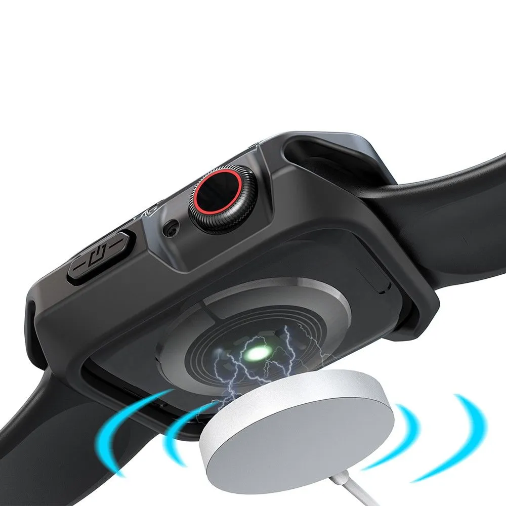 Apple Watch 40mm transparent dual color TPU cover - Transparent Black / Black