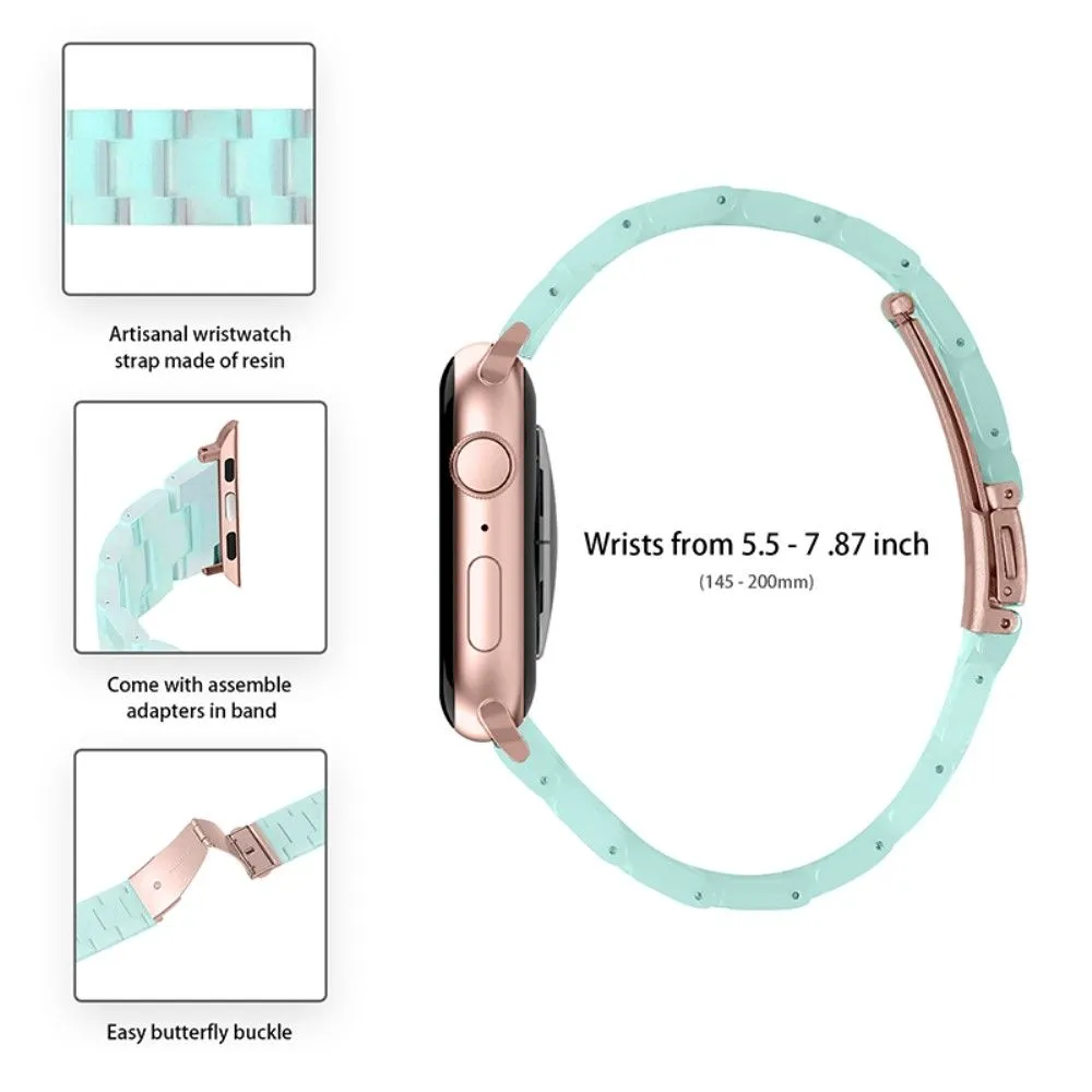 Apple Watch (41mm) 3 bead resin watch strap - Green