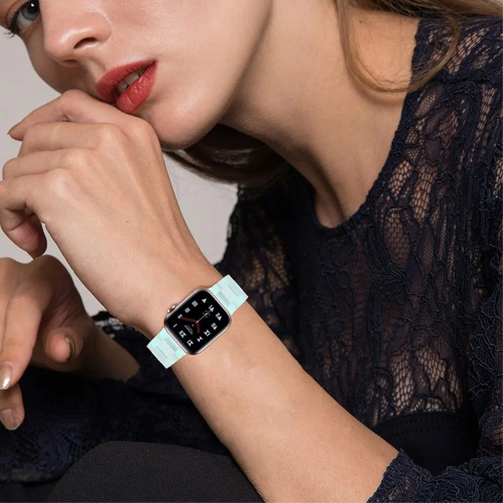 Apple Watch (41mm) 3 bead resin watch strap - Green