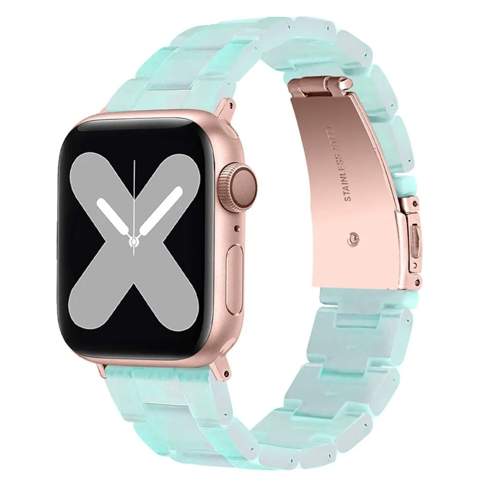 Apple Watch (41mm) 3 bead resin watch strap - Green