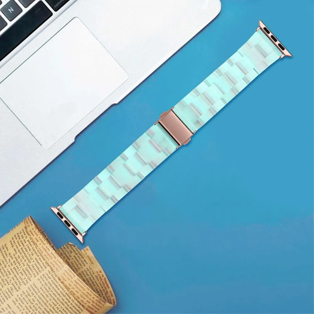 Apple Watch (41mm) 3 bead resin watch strap - Green