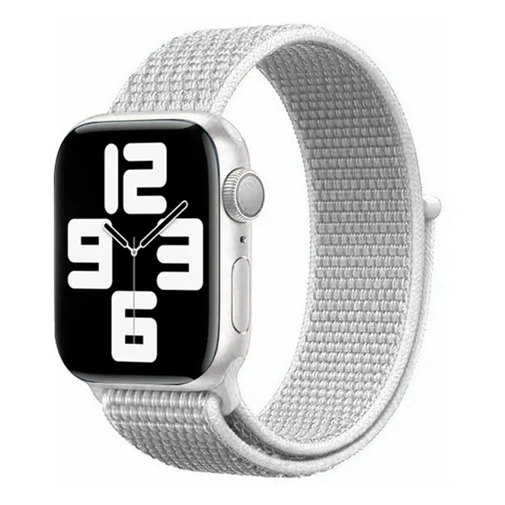 Apple Watch (42/44/SE/45/46/49mm) Lippa Nylon Rem - Grå