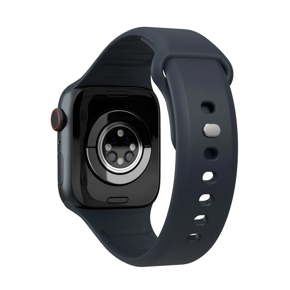 Apple Watch (42/44/SE/45/46/49mm) Vonmählen Classic Band 2 Genanvendt Silikone Rem - Blå