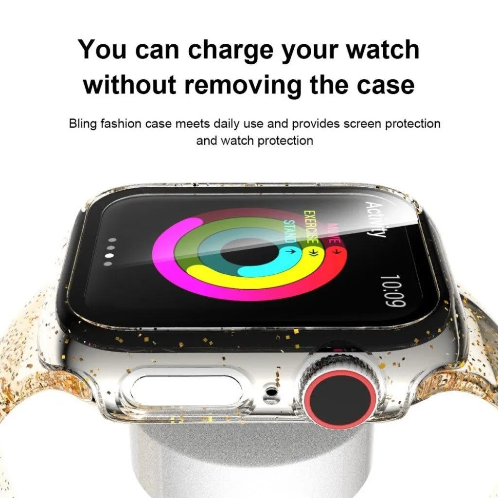 Apple Watch Series 5 / 4 40mm glitter frame - Gold
