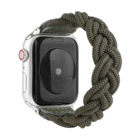 Apple Watch Series 6 / 5 44mm woven braid watch band - Army Green