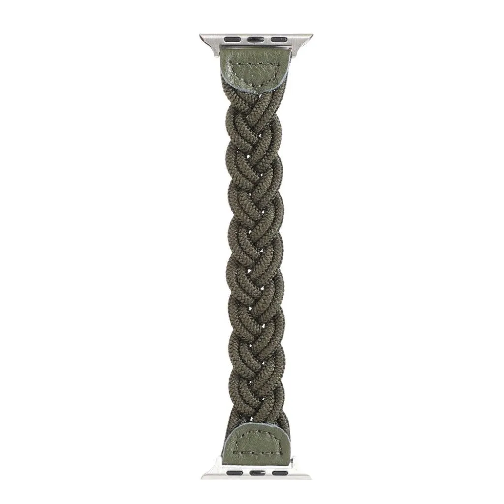 Apple Watch Series 6 / 5 44mm woven braid watch band - Army Green