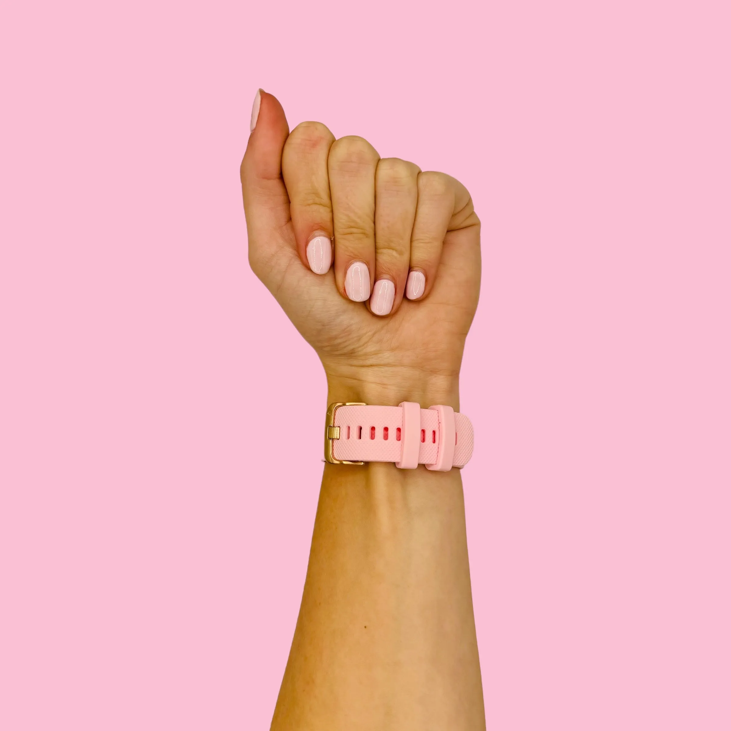 Apple Watch Silicone Watch Straps with Rose Gold Buckles