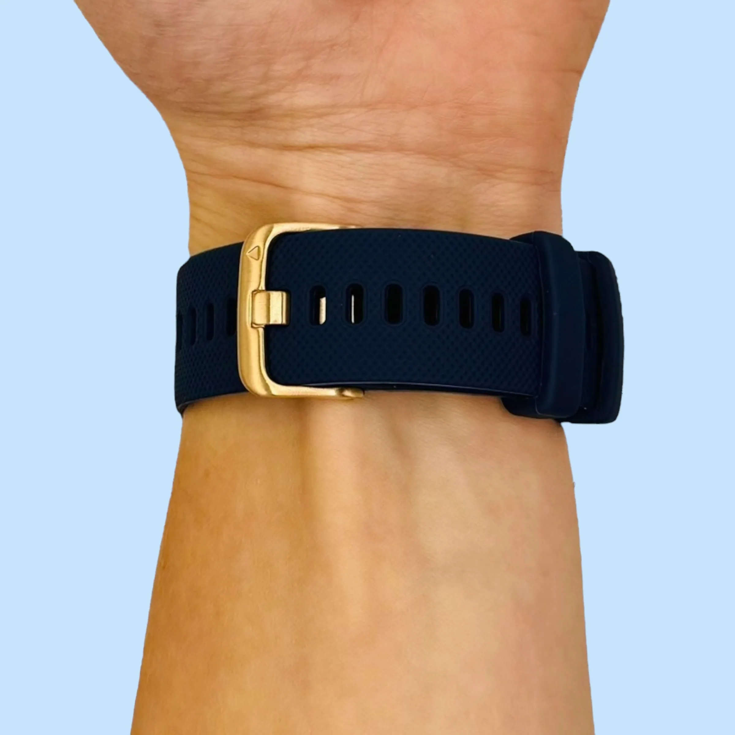Apple Watch Silicone Watch Straps with Rose Gold Buckles