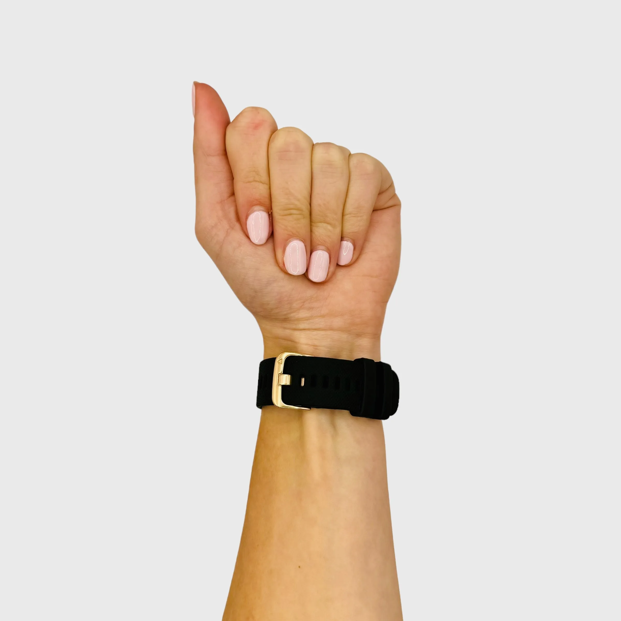 Apple Watch Silicone Watch Straps with Rose Gold Buckles