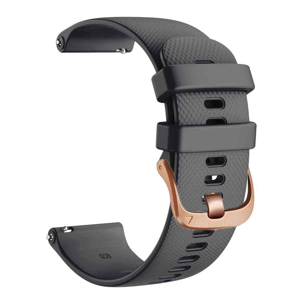 Apple Watch Silicone Watch Straps with Rose Gold Buckles