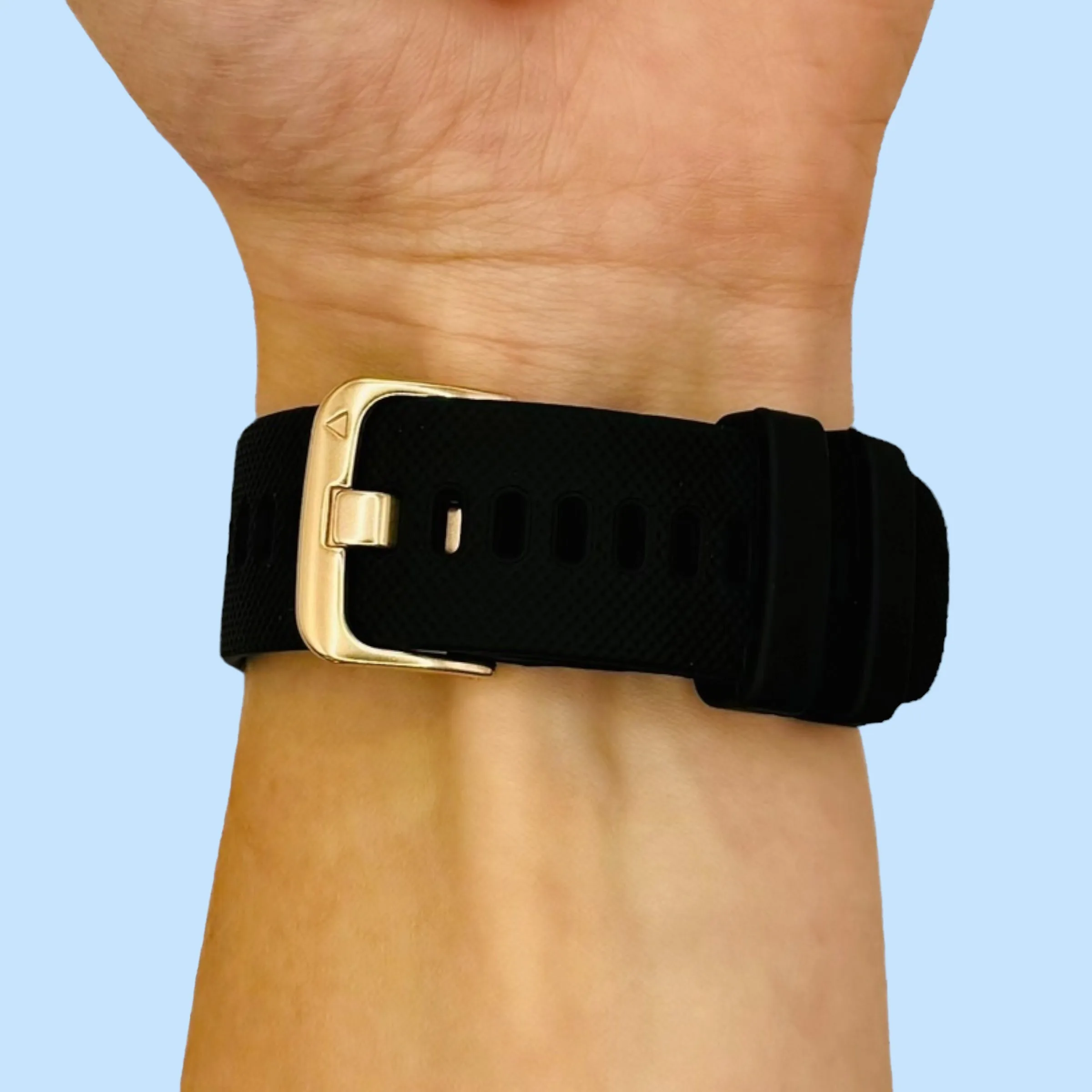 Apple Watch Silicone Watch Straps with Rose Gold Buckles