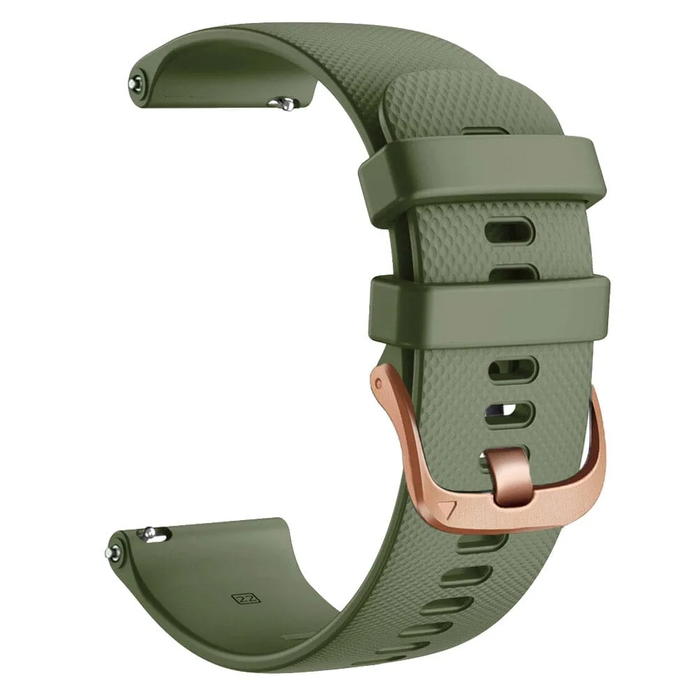 Apple Watch Silicone Watch Straps with Rose Gold Buckles