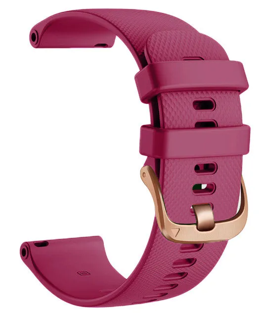 Apple Watch Silicone Watch Straps with Rose Gold Buckles