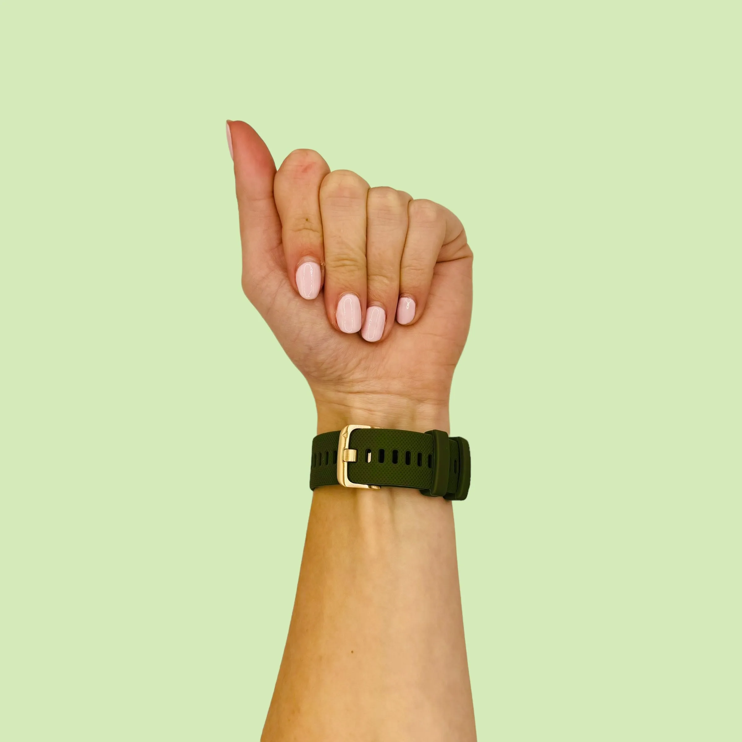 Apple Watch Silicone Watch Straps with Rose Gold Buckles