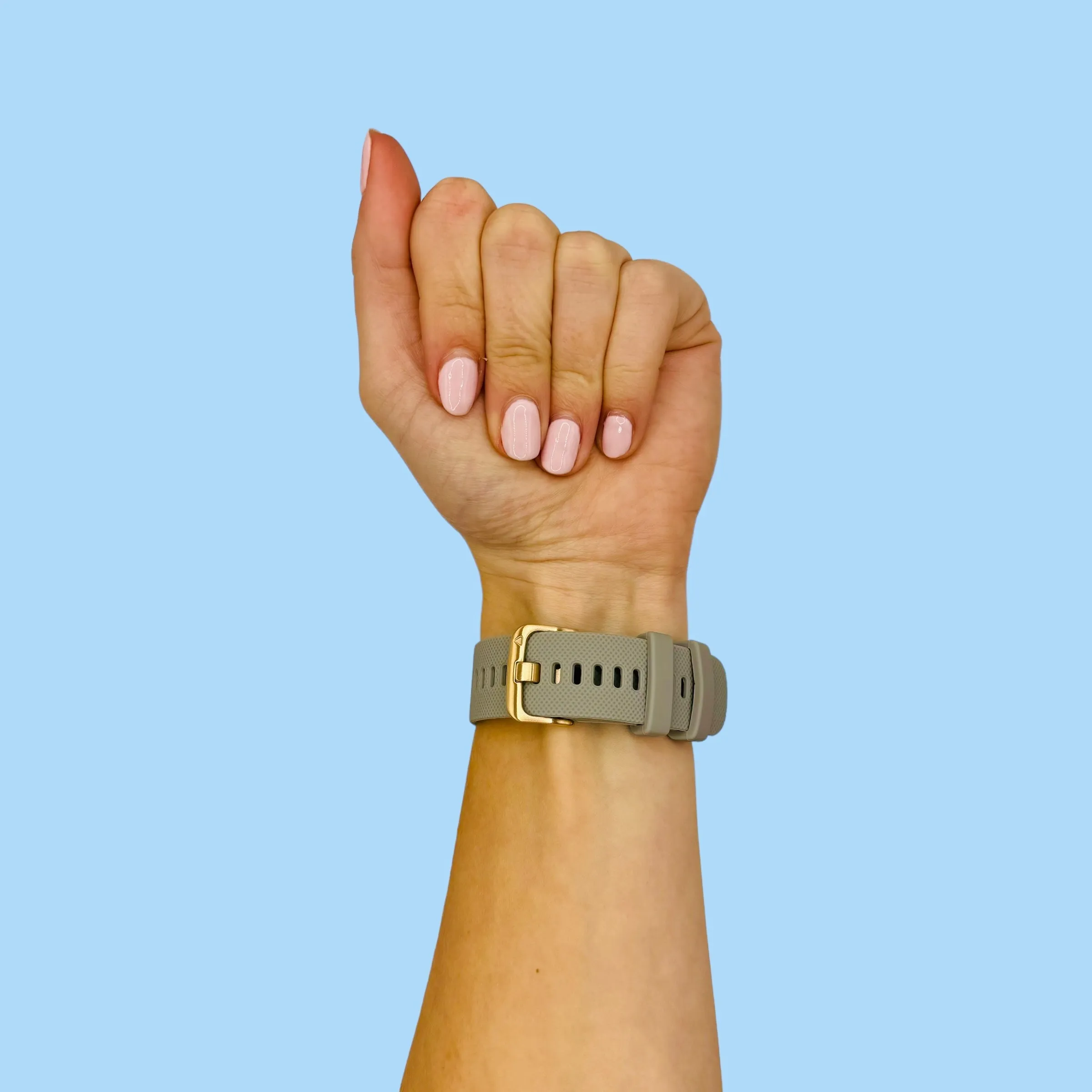 Apple Watch Silicone Watch Straps with Rose Gold Buckles