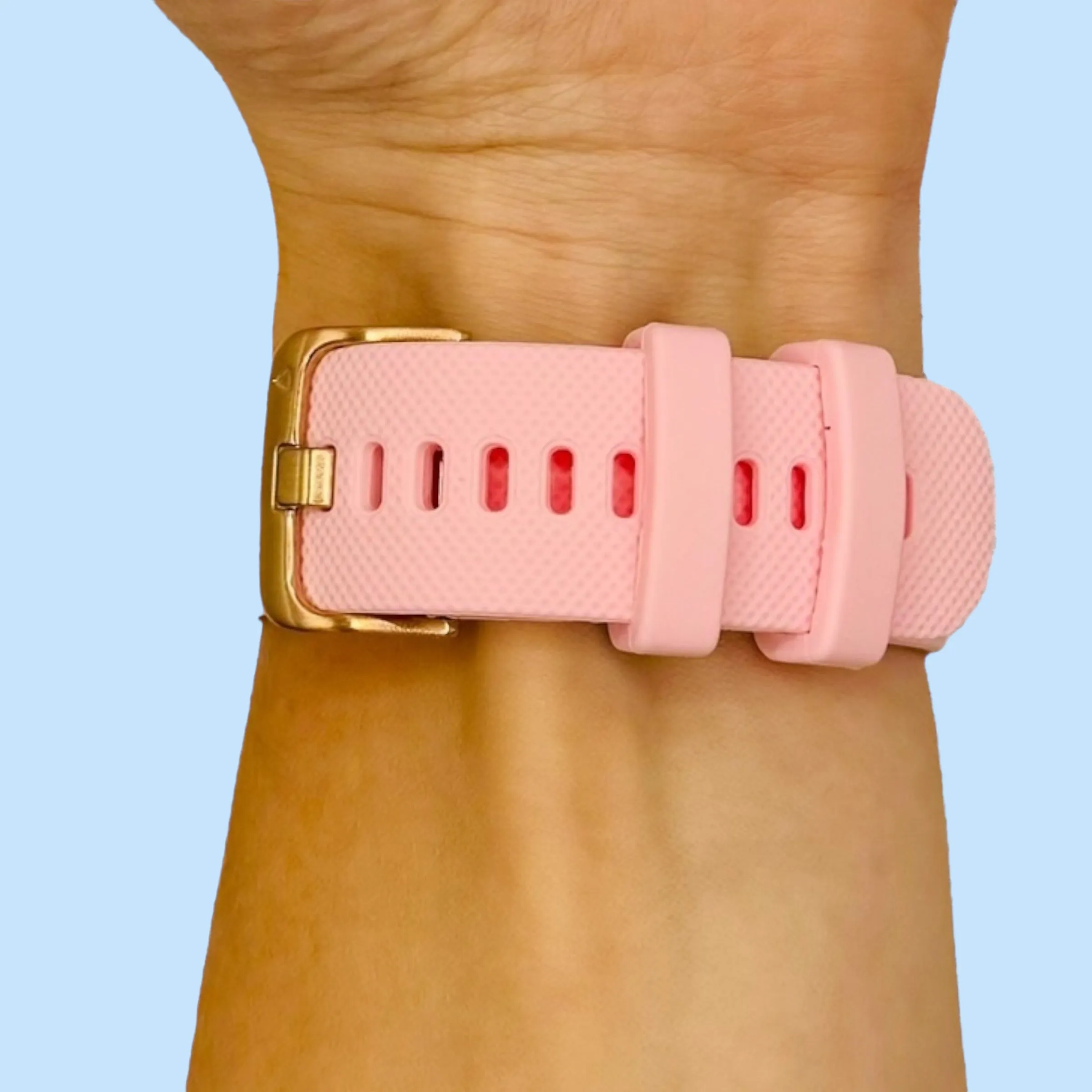 Apple Watch Silicone Watch Straps with Rose Gold Buckles