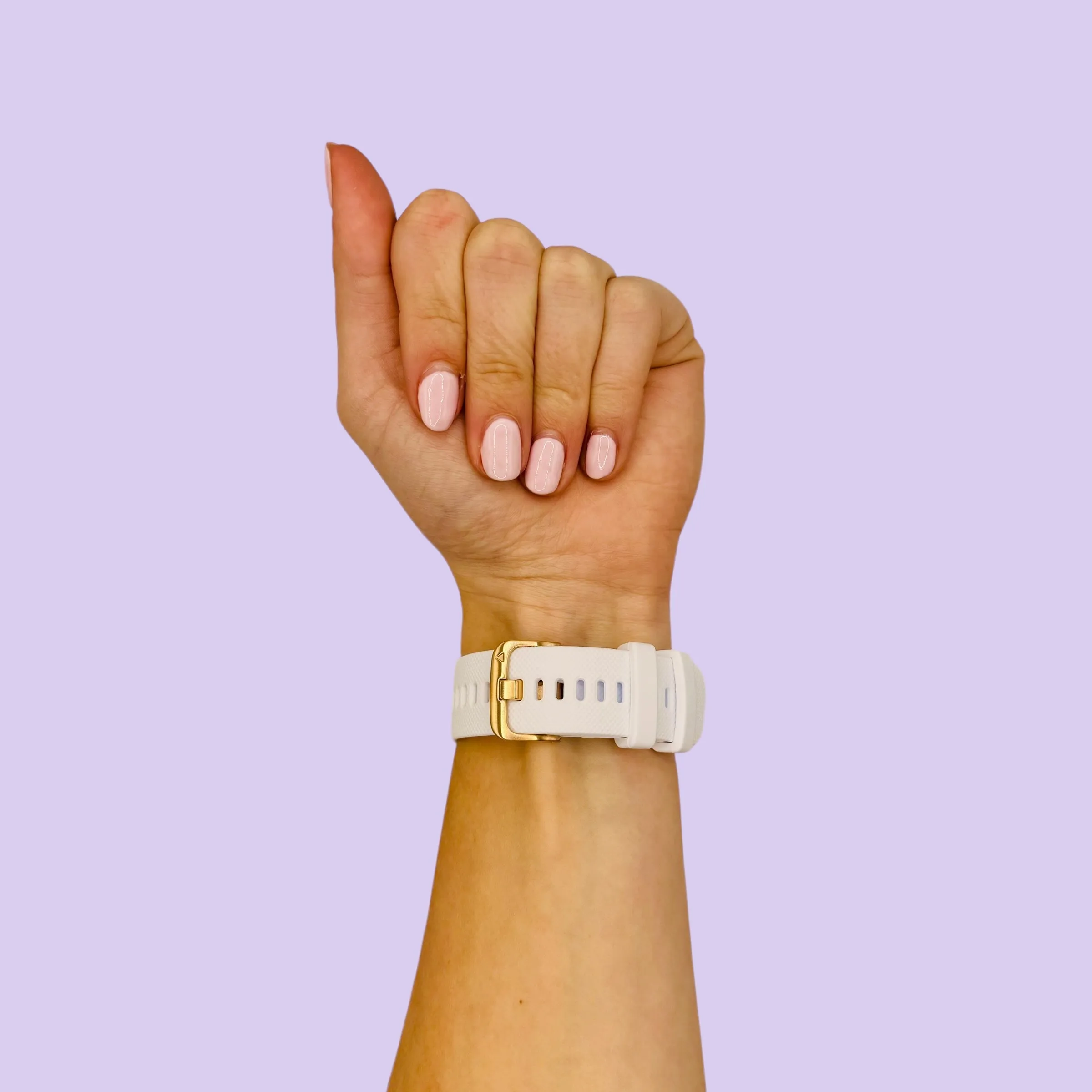 Apple Watch Silicone Watch Straps with Rose Gold Buckles