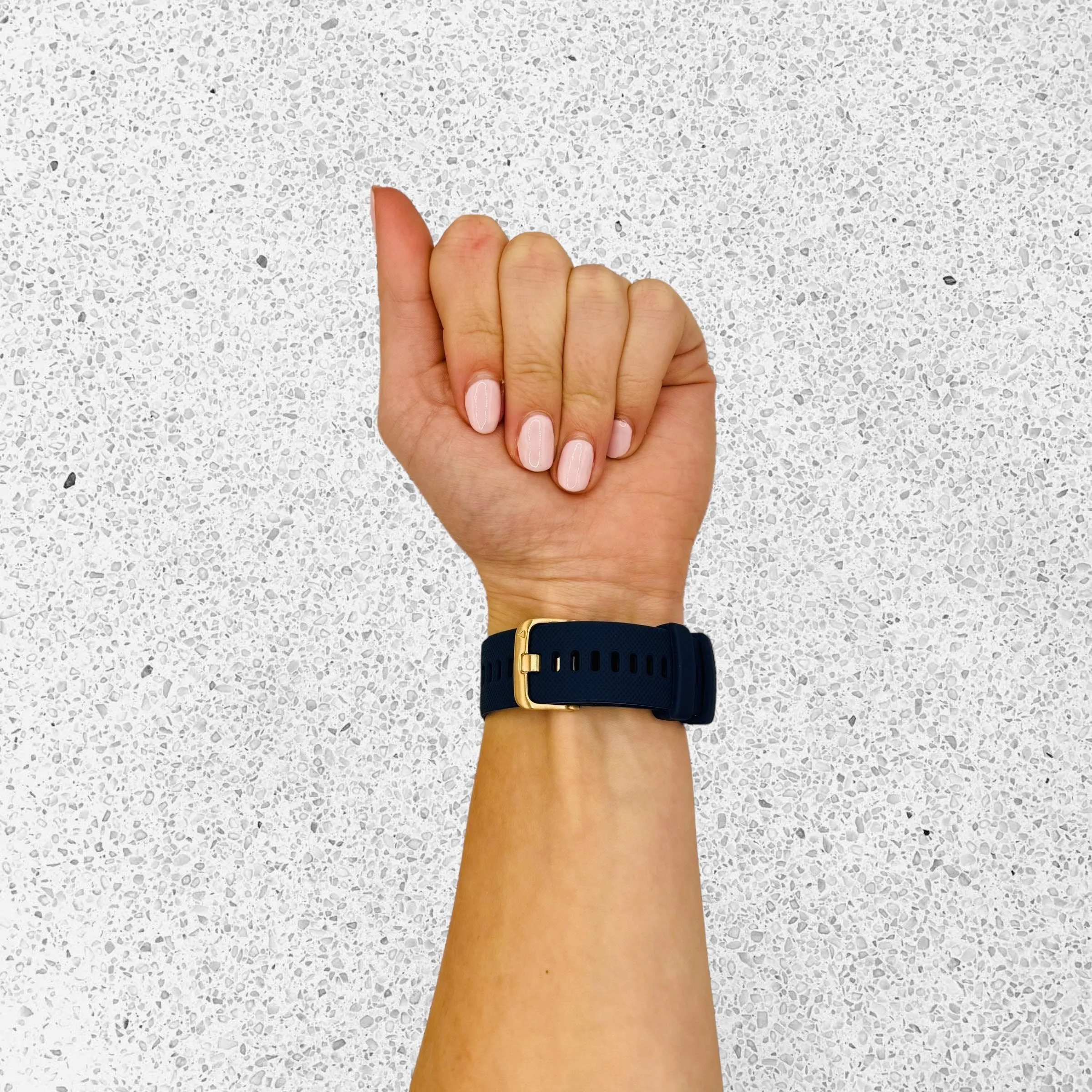 Apple Watch Silicone Watch Straps with Rose Gold Buckles