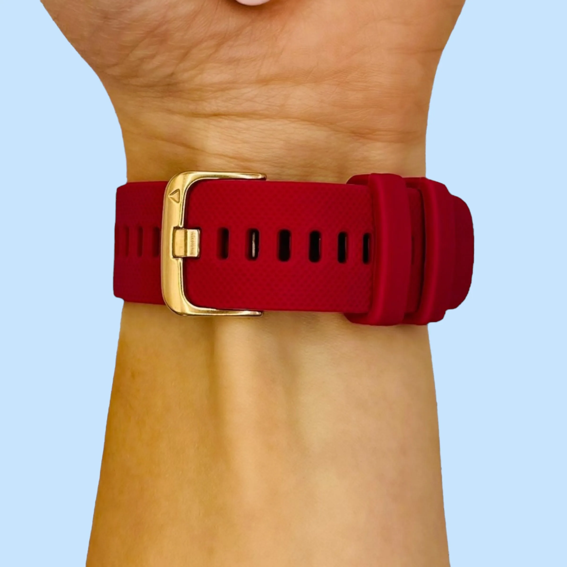 Apple Watch Silicone Watch Straps with Rose Gold Buckles