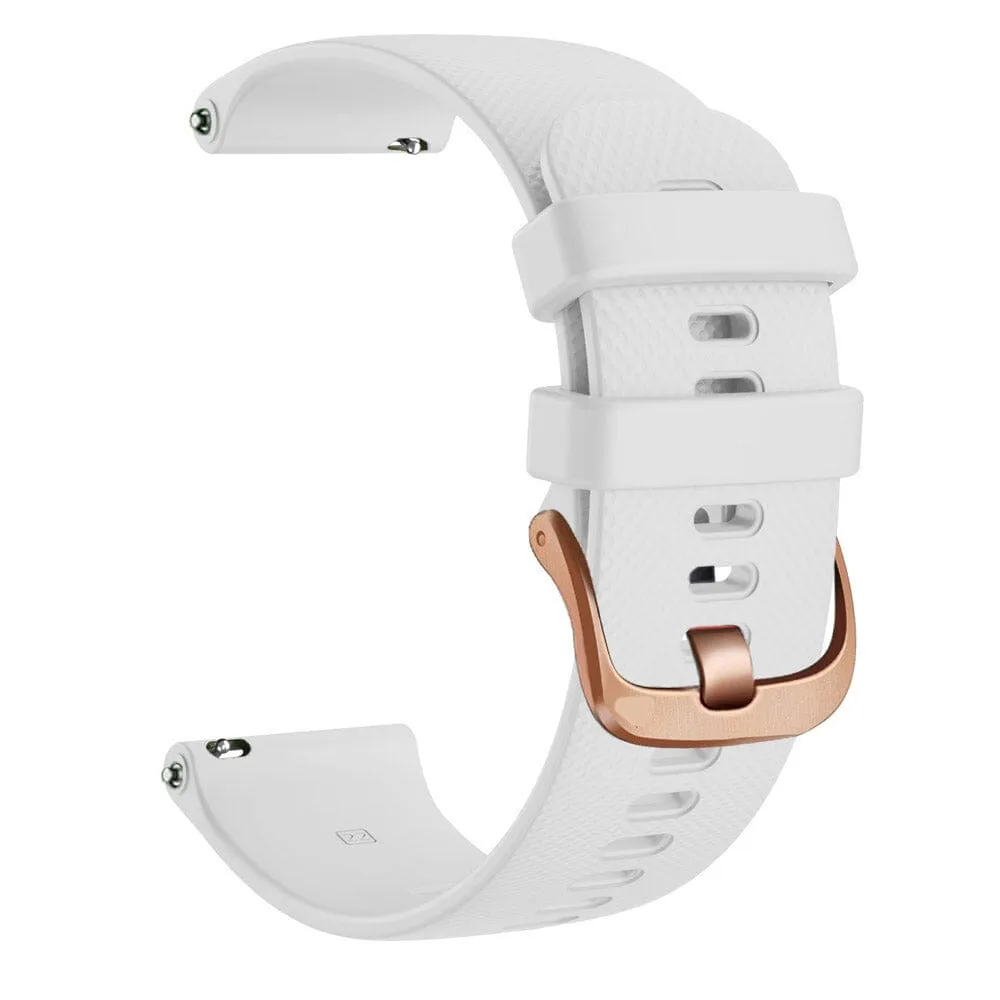 Apple Watch Silicone Watch Straps with Rose Gold Buckles