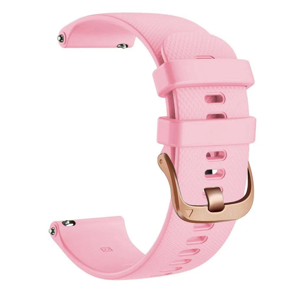 Apple Watch Silicone Watch Straps with Rose Gold Buckles