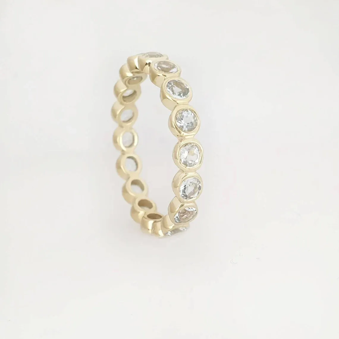 Aquamarine Eternity Ring